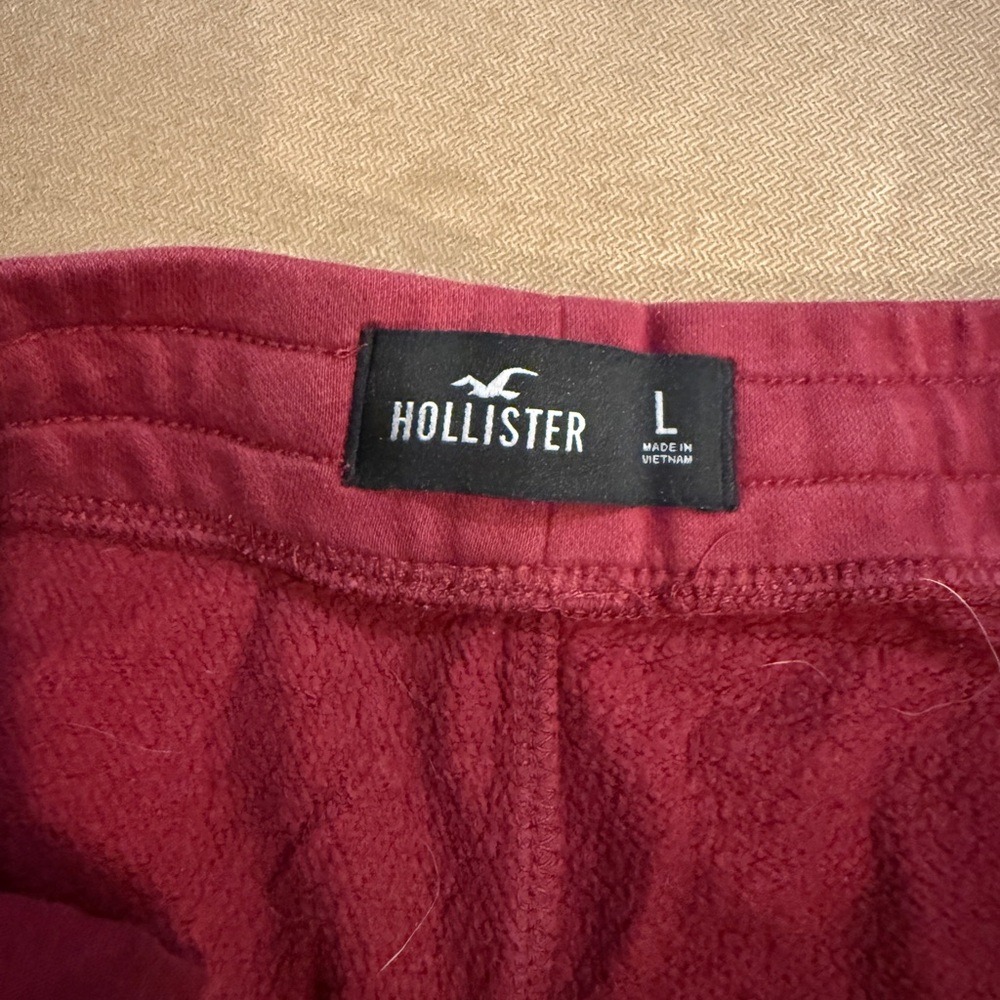 Hollister Burgundy Sweatpants Large